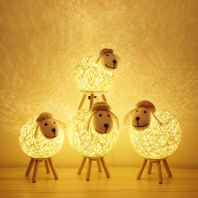 Decoratieve schaap tafellamp voor kinderkamer