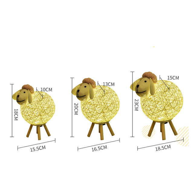 Decoratieve schaap tafellamp voor kinderkamer