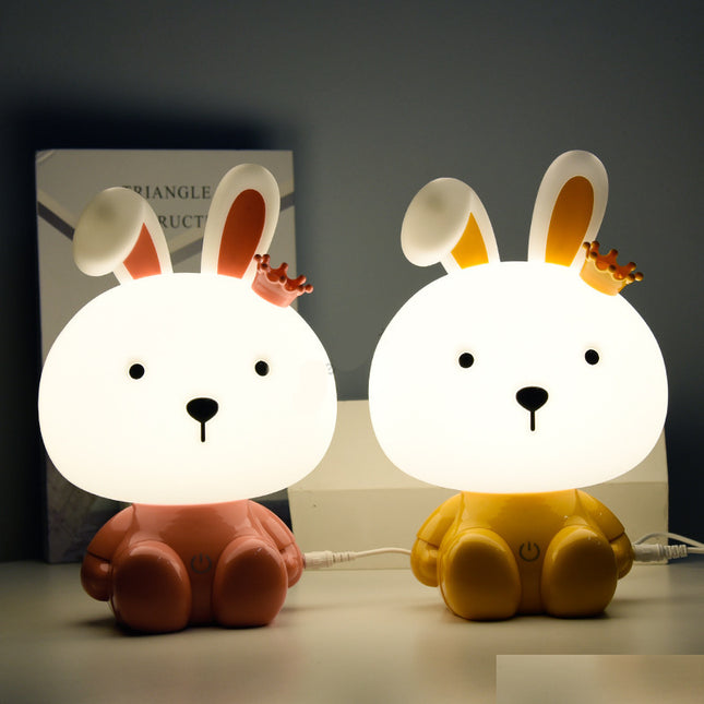 Lief konijn nachtlampje voor de kinderkamer