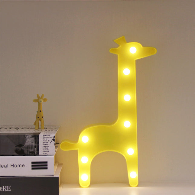 Decoratieve LED lamp in giraf vorm