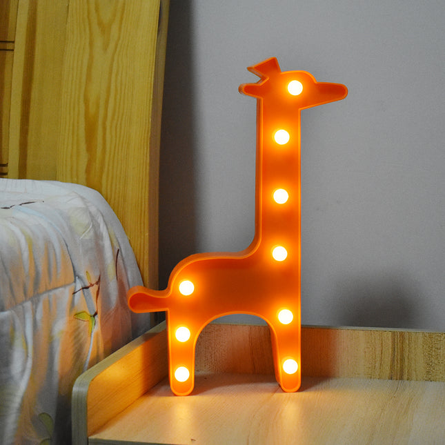 Decoratieve LED lamp in giraf vorm