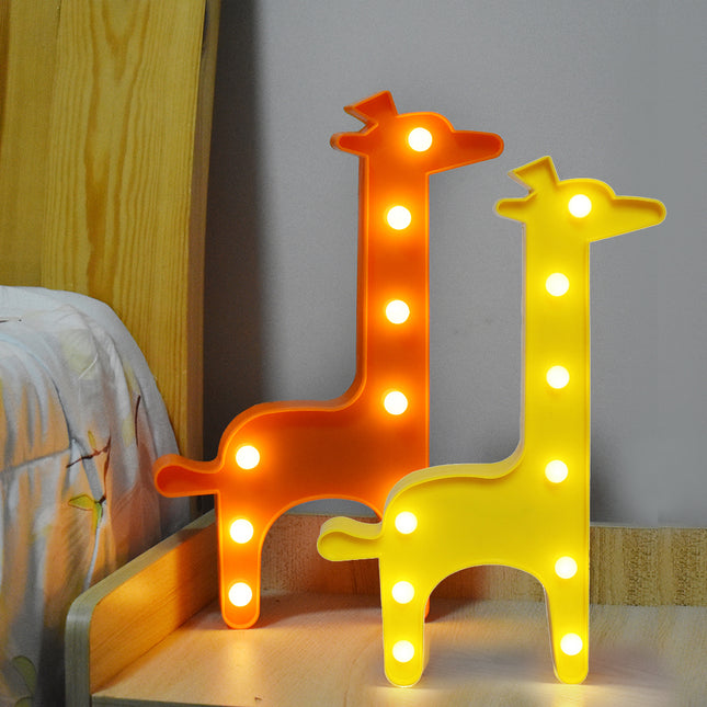 Decoratieve LED lamp in giraf vorm