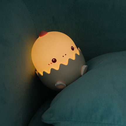 Gekleurd dino ei nachtlampje voor kinderen