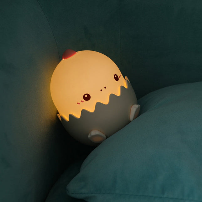 Gekleurd dino ei nachtlampje voor kinderen