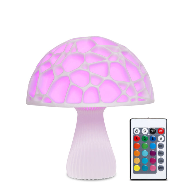 Moderne LED tafellamp in paddenstoelvorm