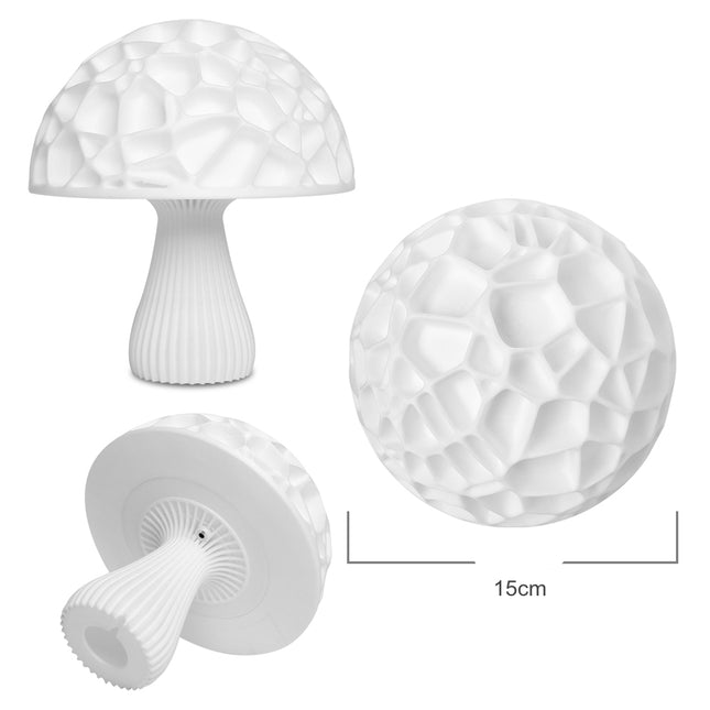 Moderne LED tafellamp in paddenstoelvorm