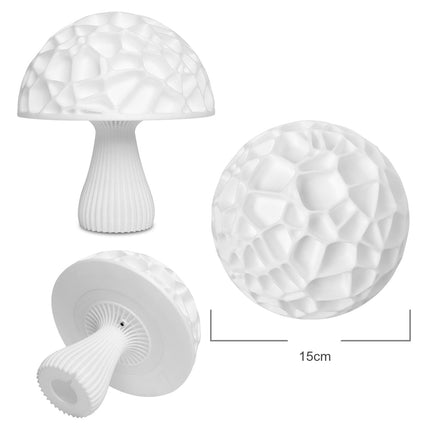 Moderne LED tafellamp in paddenstoelvorm