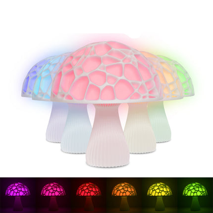 Moderne LED tafellamp in paddenstoelvorm