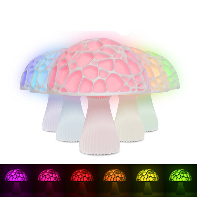 Moderne LED tafellamp in paddenstoelvorm