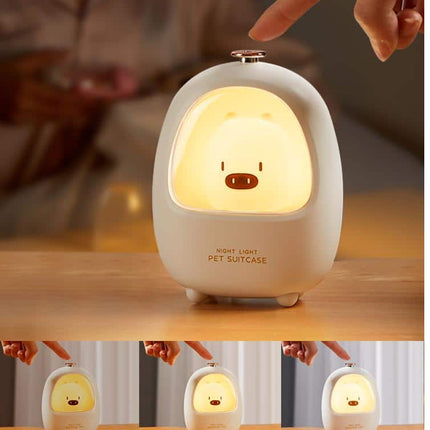LED Nachtlamp Varken met Touchbediening
