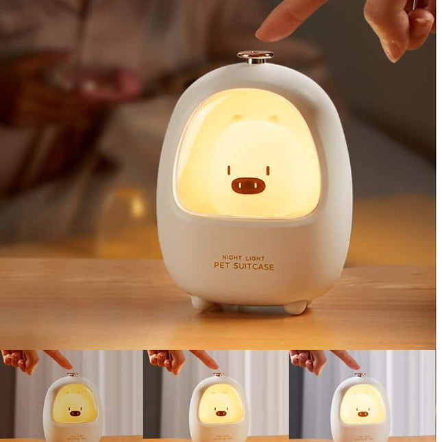 LED Nachtlamp Varken met Touchbediening