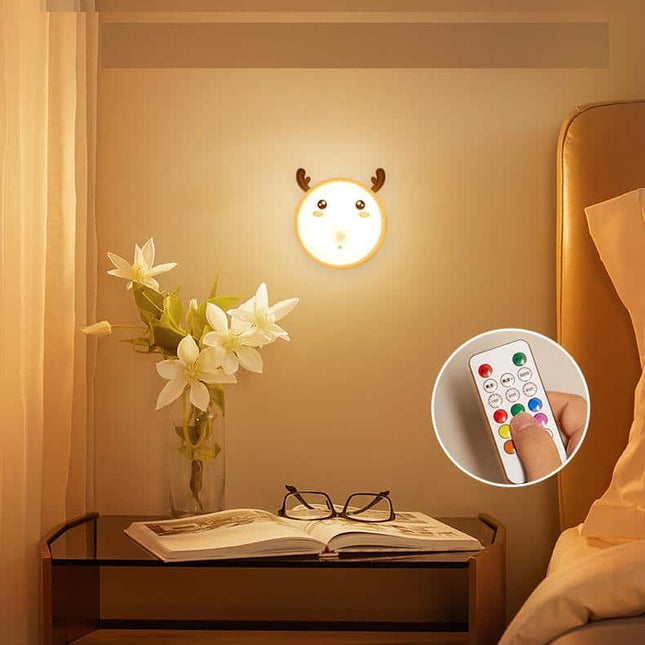 Hert nachtlampje LED voor kinderkamer