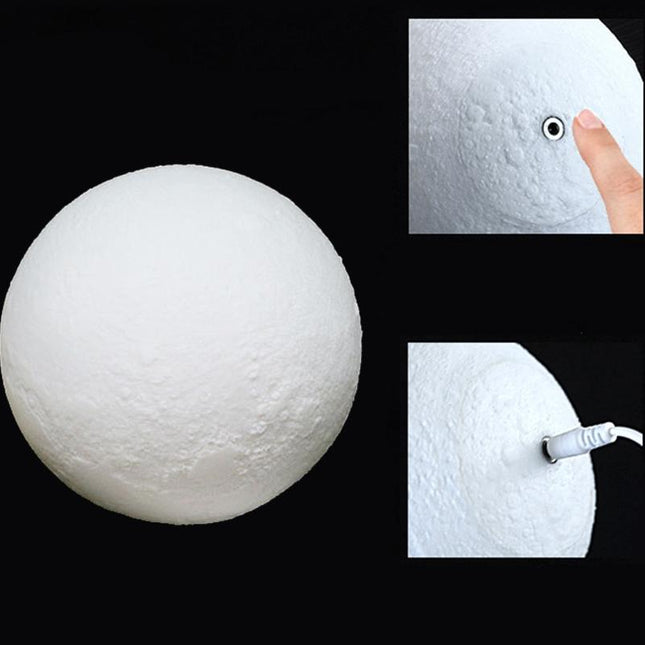 LED 3D maan lamp als nachtlampje