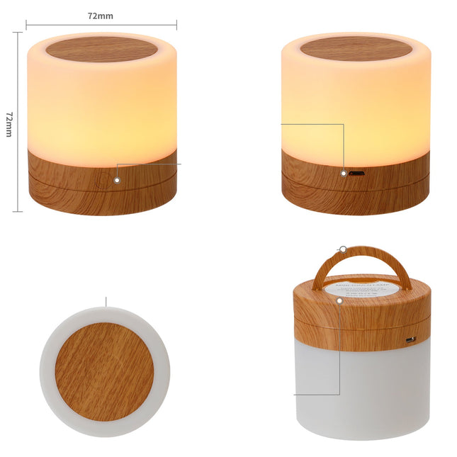 Touch nachtlamp met wisselende kleuren