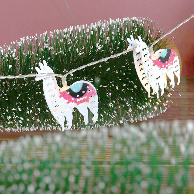 Lichtslinger met schattige lama figuren