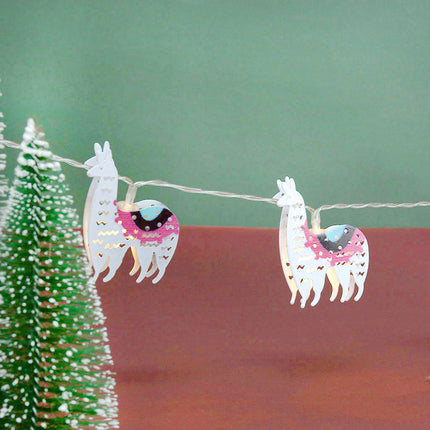 Lichtslinger met schattige lama figuren