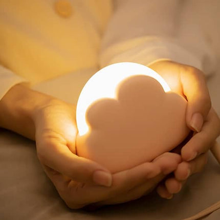 Dimbaar LED nachtlampje wolk gekleurd