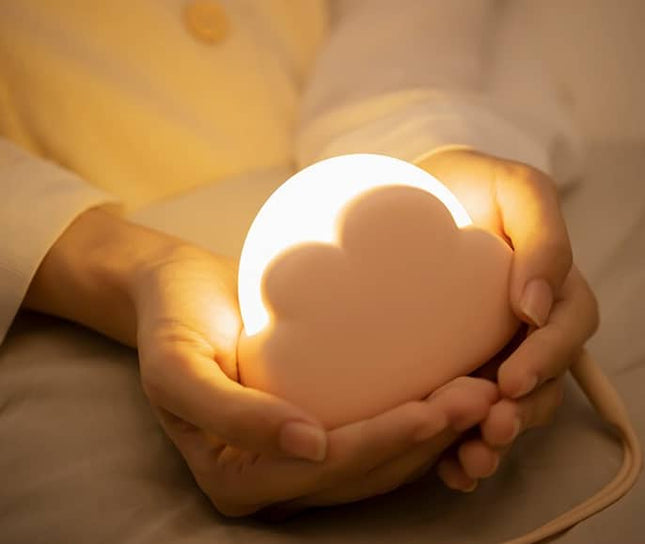 Dimbaar LED nachtlampje wolk gekleurd