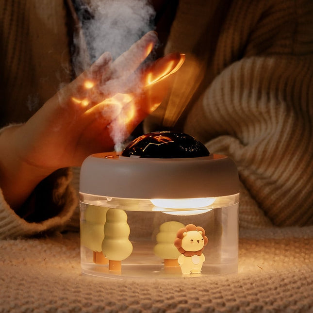 Leuke leeuw nachtlamp met sterrenprojector
