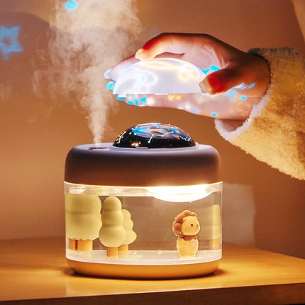 Leuke leeuw nachtlamp met sterrenprojector