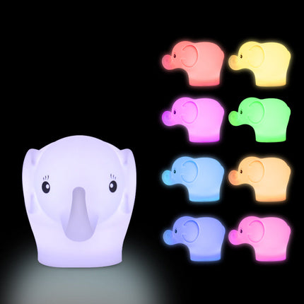 Mini olifant nachtlampje met kleuren