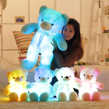 Lichtgevende teddybeer knuffel met LED verlichting