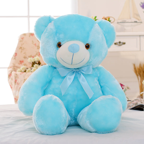 Lichtgevende teddybeer knuffel met LED verlichting