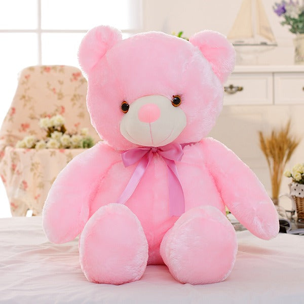Lichtgevende teddybeer knuffel met LED verlichting