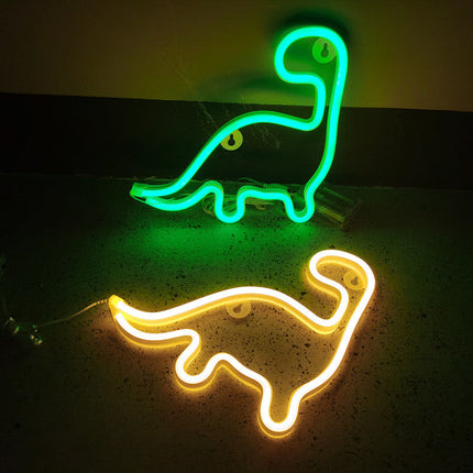 Dinosaurus neon lamp voor de kinderkamer