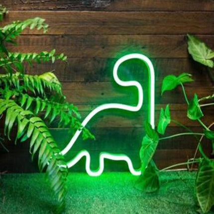 Dinosaurus neon lamp voor de kinderkamer