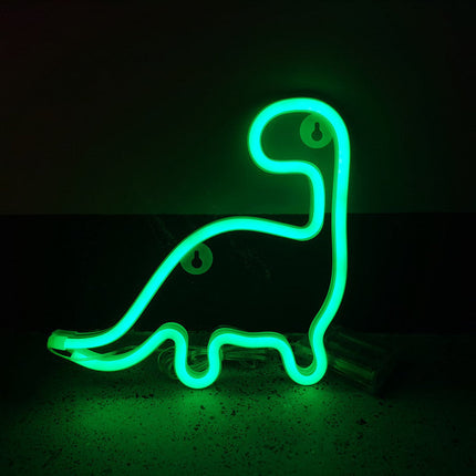 Dinosaurus neon lamp voor de kinderkamer