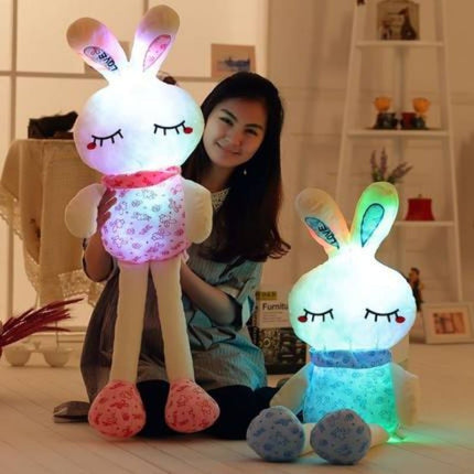 Lichtgevende Konijn Knuffel als Nachtlampje