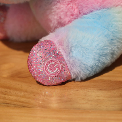 Gevleugelde eenhoorn knuffel met lichtjes
