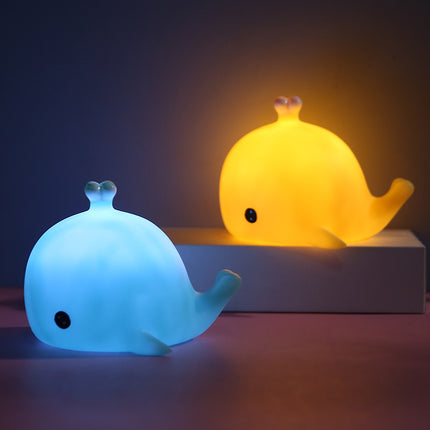 Klein walvis nachtlampje op batterijen