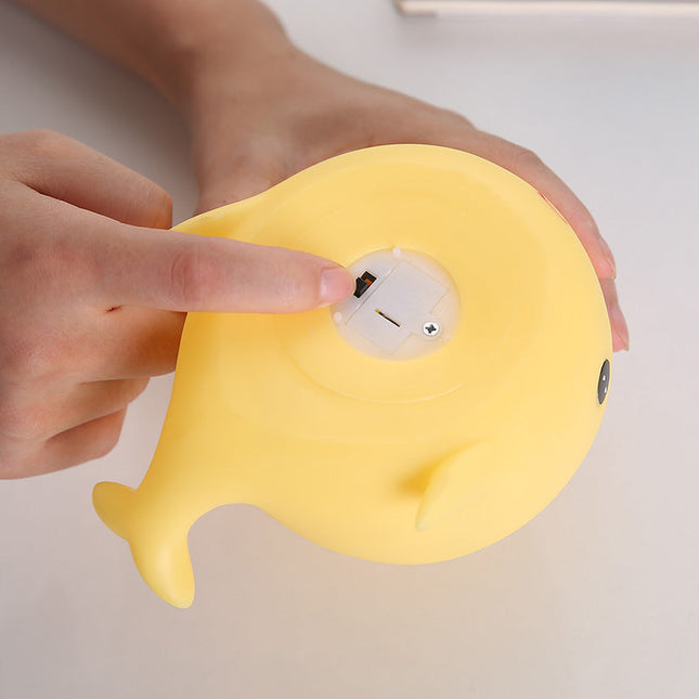 Klein walvis nachtlampje op batterijen