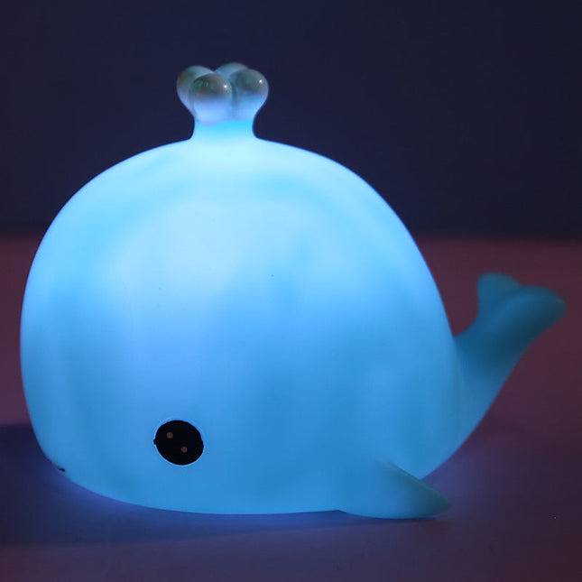 Klein walvis nachtlampje op batterijen