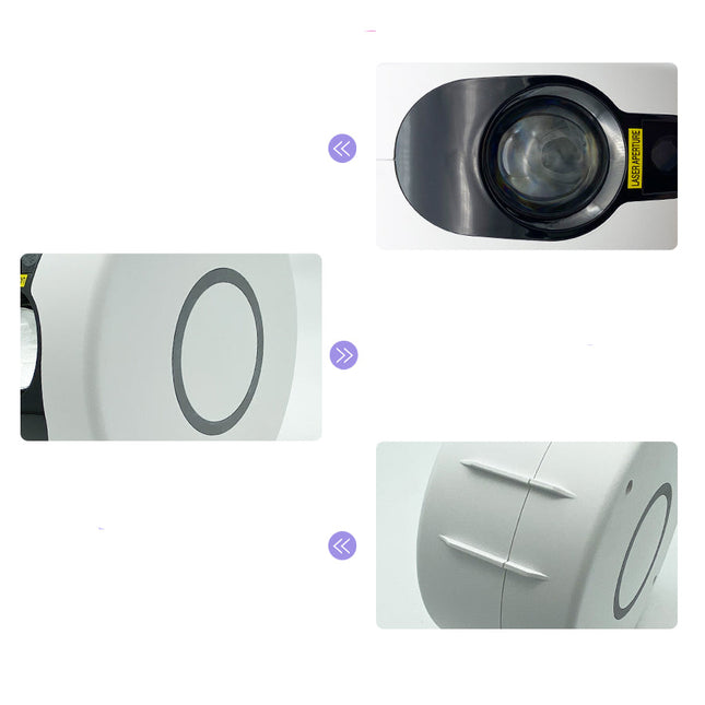 Galaxy projector met kleurrijke nevel wolk