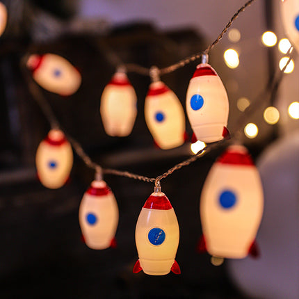 Lichtslinger met raketten voor de kinderkamer