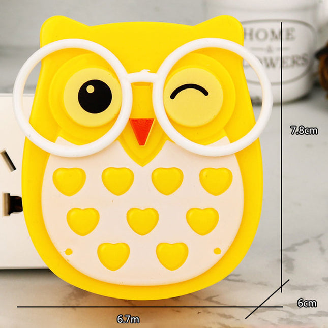Leuk LED nachtlampje uil voor kinderen