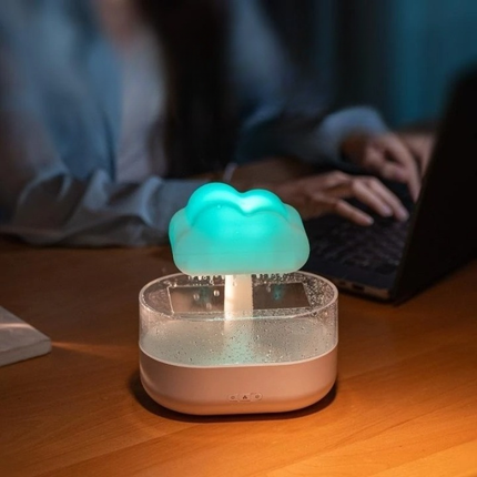 Wolk nachtlampje en luchtbevochtiger in één