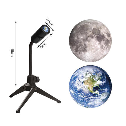 Maan en aarde LED projectorlamp