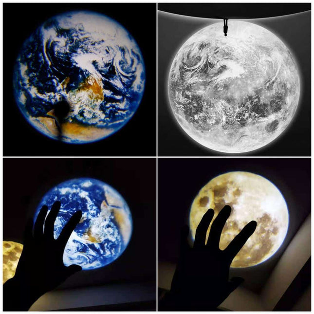 Maan en aarde LED projectorlamp