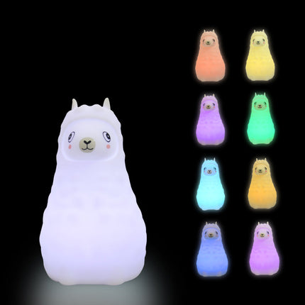 Siliconen alpaca nachtlampje met touch sensor