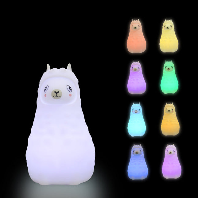 Siliconen alpaca nachtlampje met touch sensor