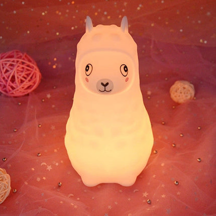 Siliconen alpaca nachtlampje met touch sensor