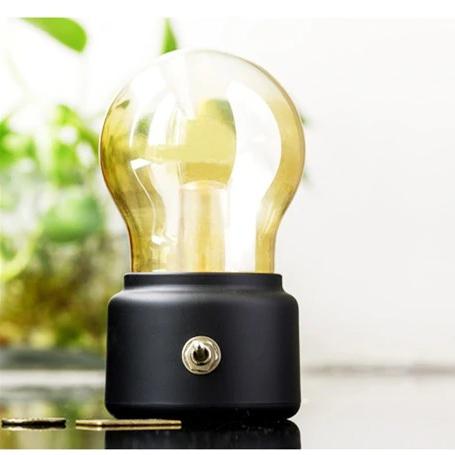 Draagbaar vintage LED gloeilamp nachtlampje