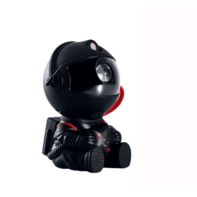 Zwarte astronaut projector met ster
