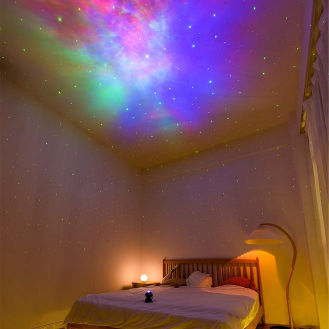Zwarte astronaut projector met ster