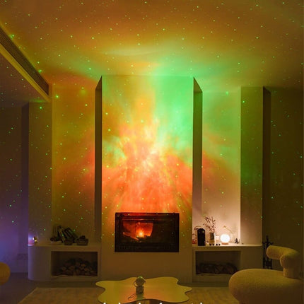 Witte astronaut sterrenprojector met gitaar