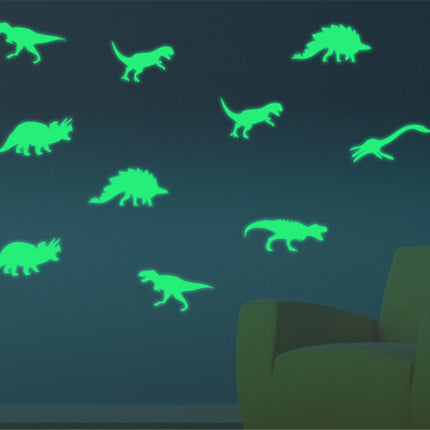 Glow-in-the-dark dinosaurus muurstickers kinderkamer